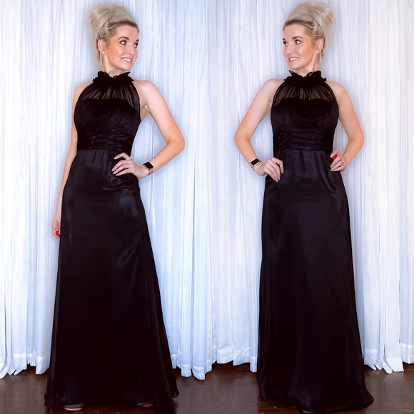 Belsoie Dresses & Skirts - Black Long Bridesmaid Prom Homecoming Dress